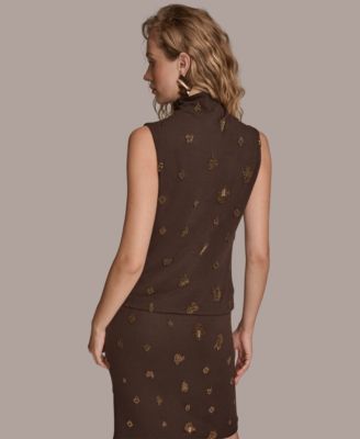 Women's Embroidered Sleeveless Top