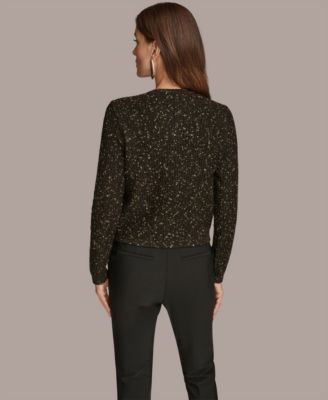 Women's Metallic Cardigan Sweater