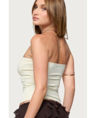 Women's Chrystal Cut Out Tube Top