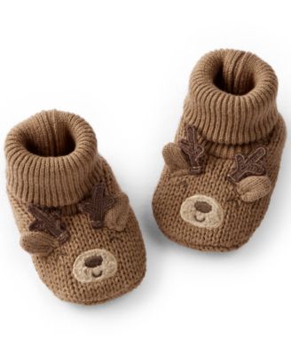 Carter's - Baby Boys or Baby Girls Reindeer Crochet Booties