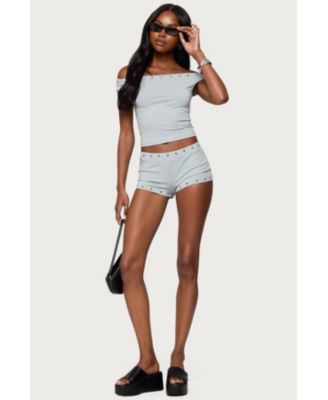 Women's Neriah Grommet Micro Shorts