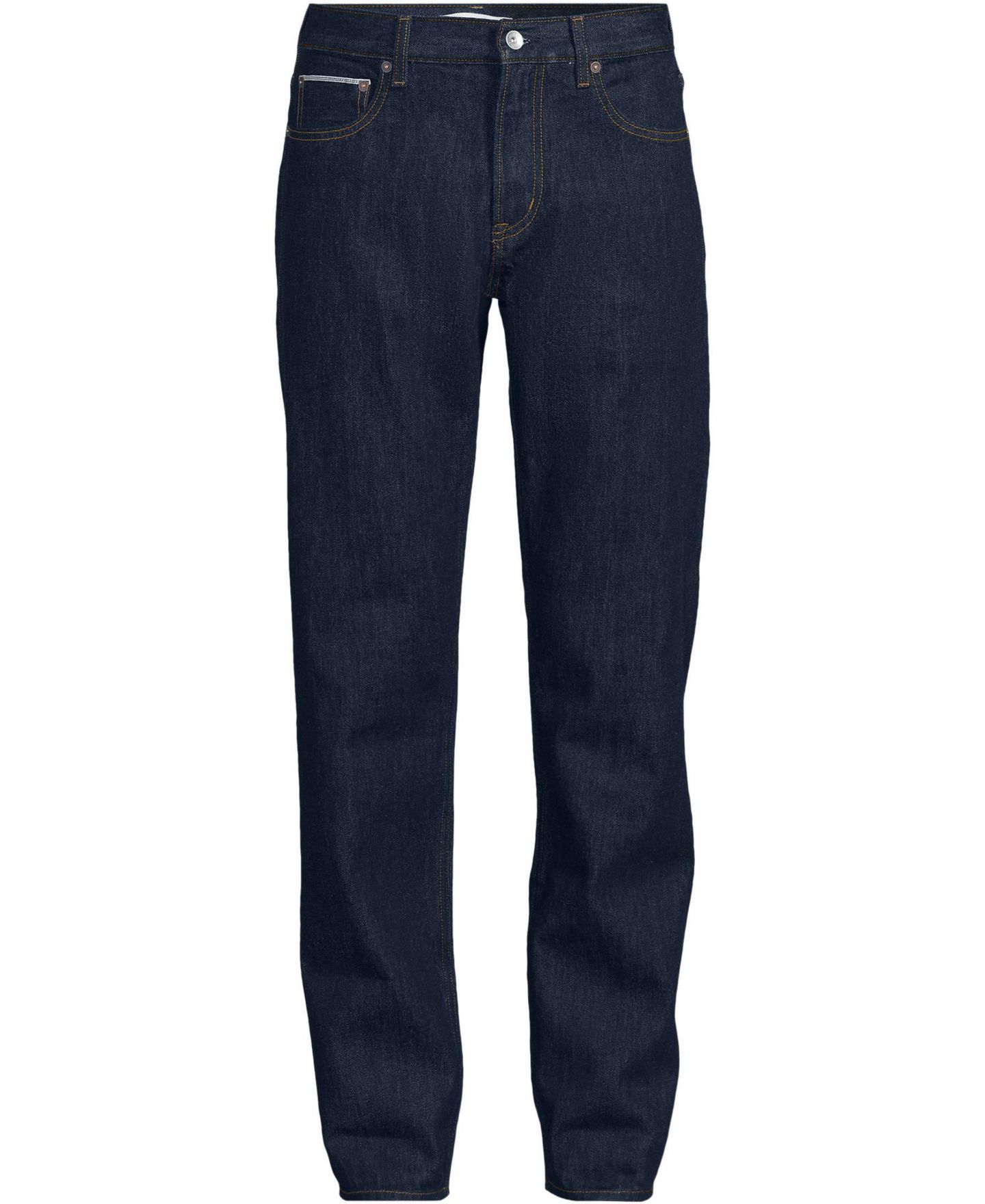 Мужские джинсы Lands' End Selvedge Jean, цвет: Тёмный морской — фото 3