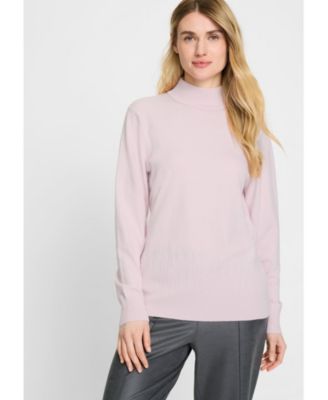 Solid Mock Neck Sweater