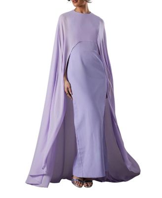 Women's Cape Sleeve Maxi Dress