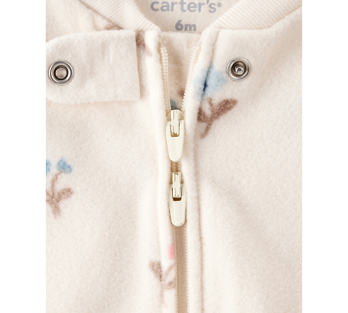 Carter's Baby Girls 2-way Zip Sleep And Play Coverall In Multi