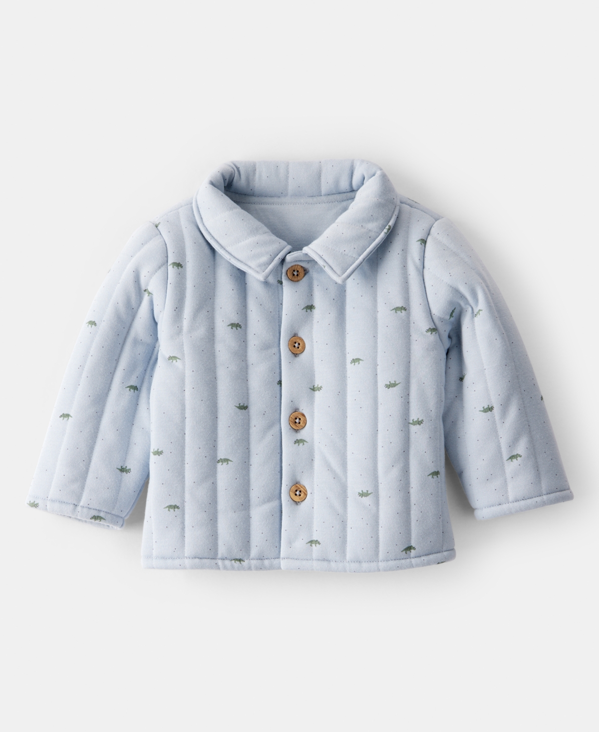Carter's Baby Boys Dinosaur Quilted Cardigan In Blue