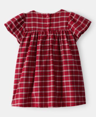 Baby Girls' Plaid Dress and Bloomers, 2-Piece Set
