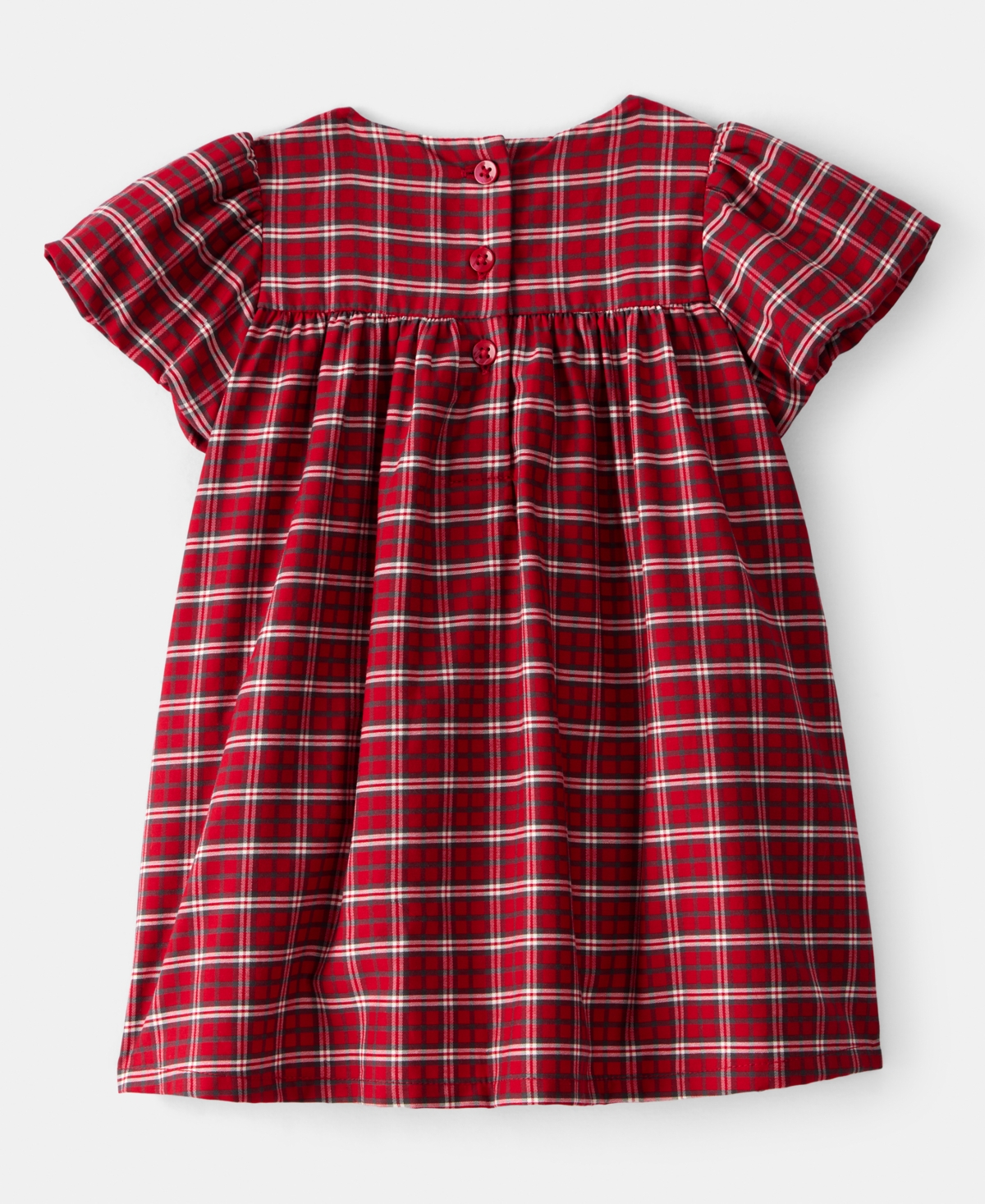 Carter's Baby Girls Plaid Dress And Bloomers, 2-piece Set In Red