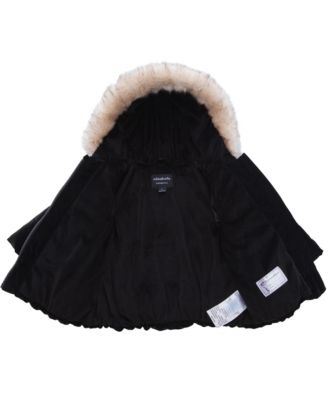 Toddler Girls Luxe Bow Puffer Coat