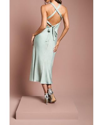 Women's Satin Bridesmaids Dress