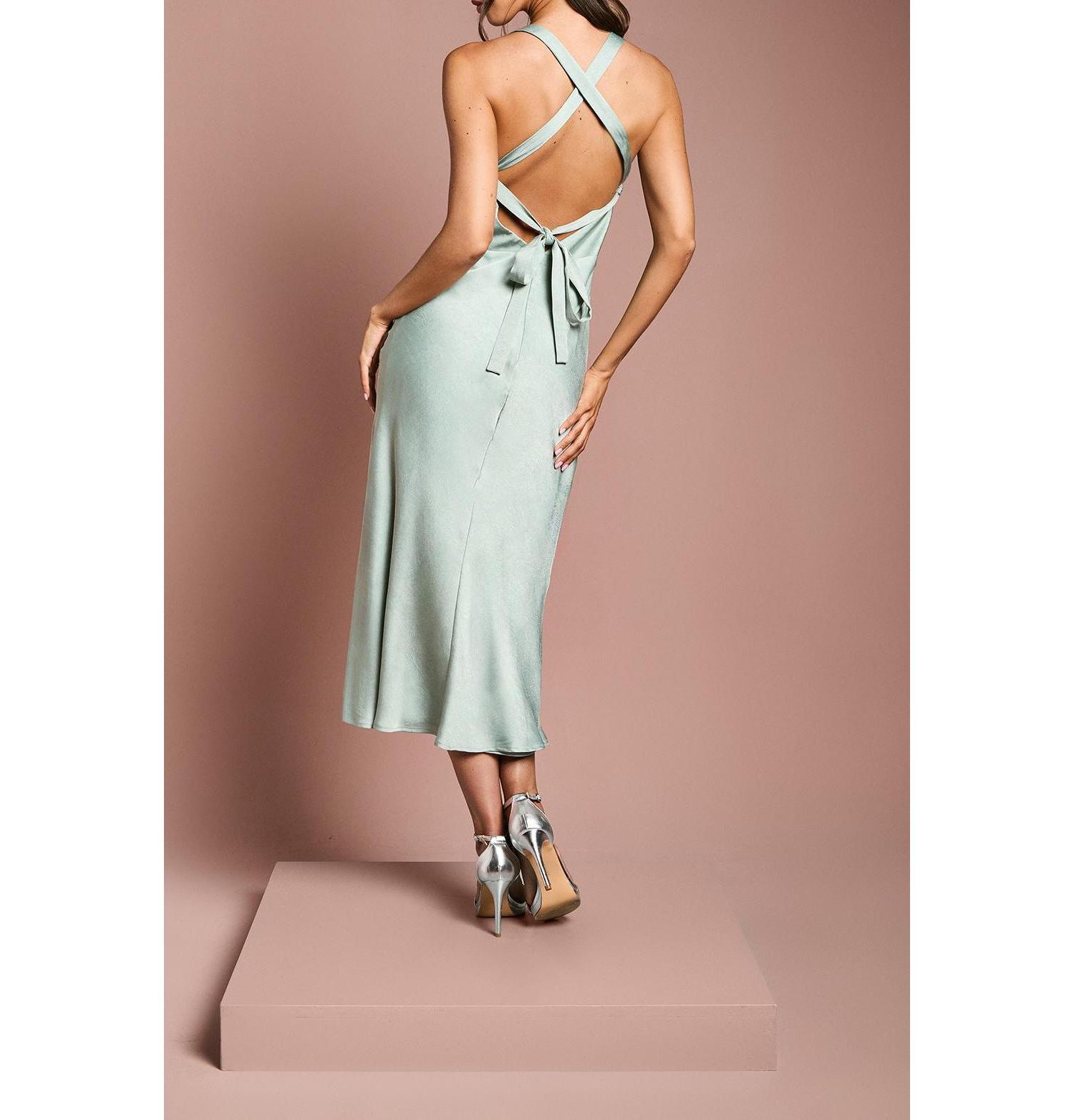 Women's Satin Bridesmaids Dress