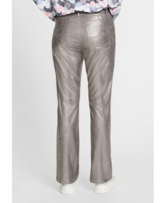 Women's Metallic Soft Leather Look Pant