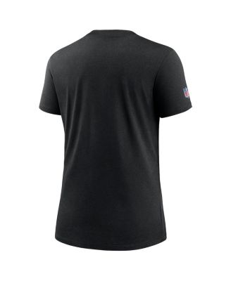 Women's Black Carolina Panthers 2024 NFL Crucial Catch Tri-Blend T-Shirt