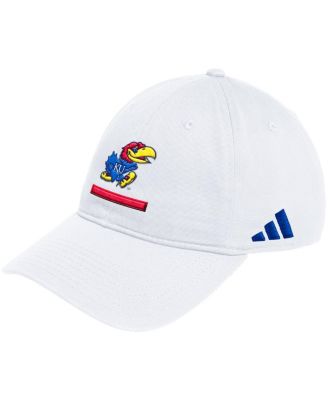 adidas - Men's White Kansas Jayhawks Locker Room Adjustable Slouch Hat