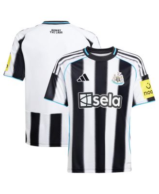 Big Boys and Girls adidas Black Newcastle United 2025/26 Home Replica Jersey