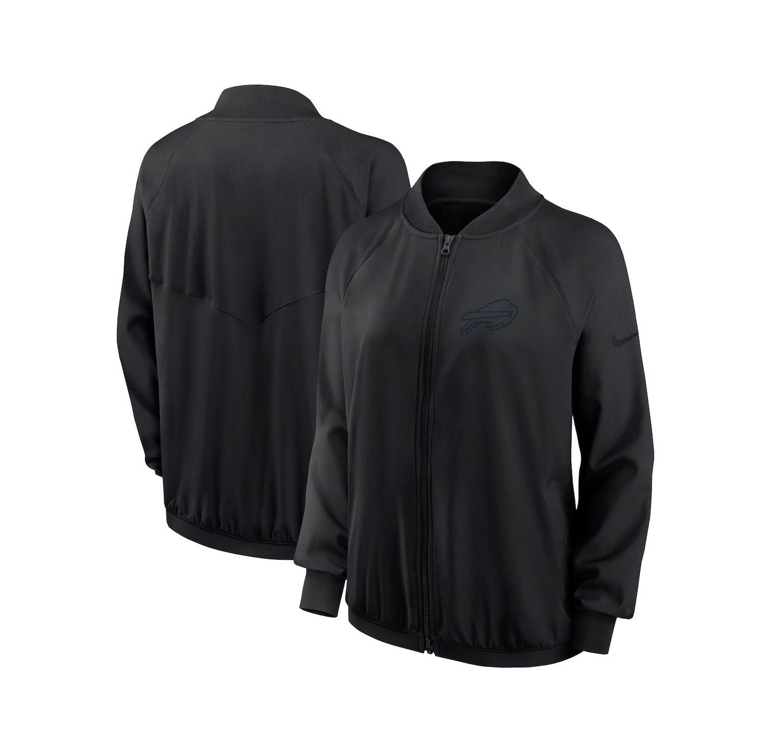 Women's Black Buffalo Bills Raglan Full-Zip Jacket