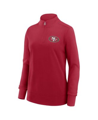 Women's Scarlet San Francisco 49ers Velocity Quarter-Zip Jacket