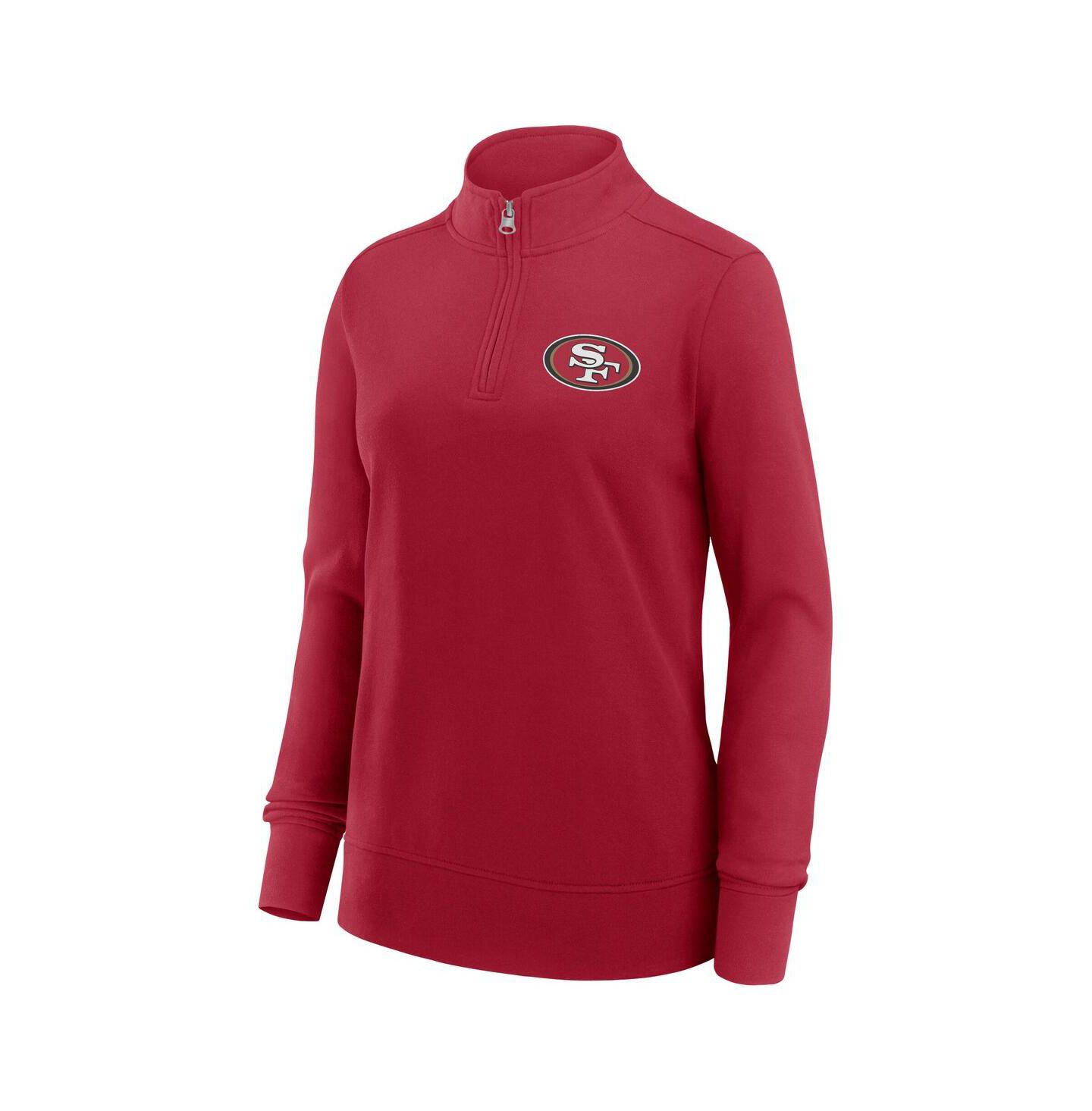 Женская куртка Logo Athletic Scarlet San Francisco 49ers Velocity Quarter-Zip — фото 3
