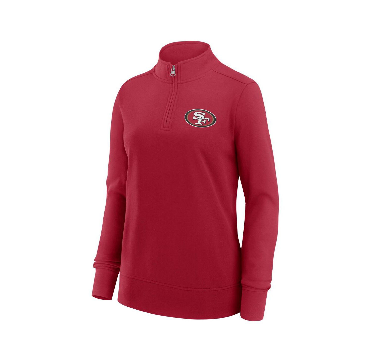 Women's Scarlet San Francisco 49ers Velocity Quarter-Zip Jacket