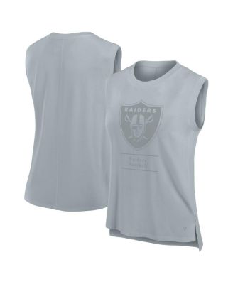 Fanatics - Women's Gray Las Vegas Raiders Studio Embrace Tank Top