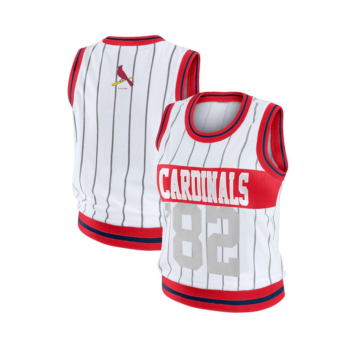 Women's White St. Louis Cardinals Sporty Tank Top