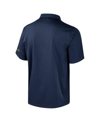 Men's Navy Michigan Wolverines Strike Bowling Button-Up Shirt