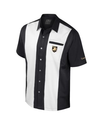 Men's Black Army Black Knights Strike Bowling Button-Up Shirt