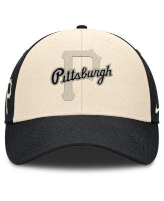 Men's Black/Natural Pittsburgh Pirates Statement Club Performance Adjustable Hat