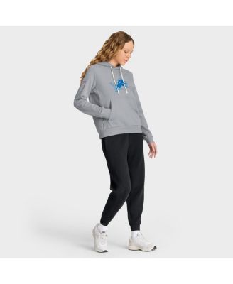 Women's Gray Detroit Lions Sideline Standard Issue&nbsp;Initial Home&nbsp;Dri-FIT Hoodie