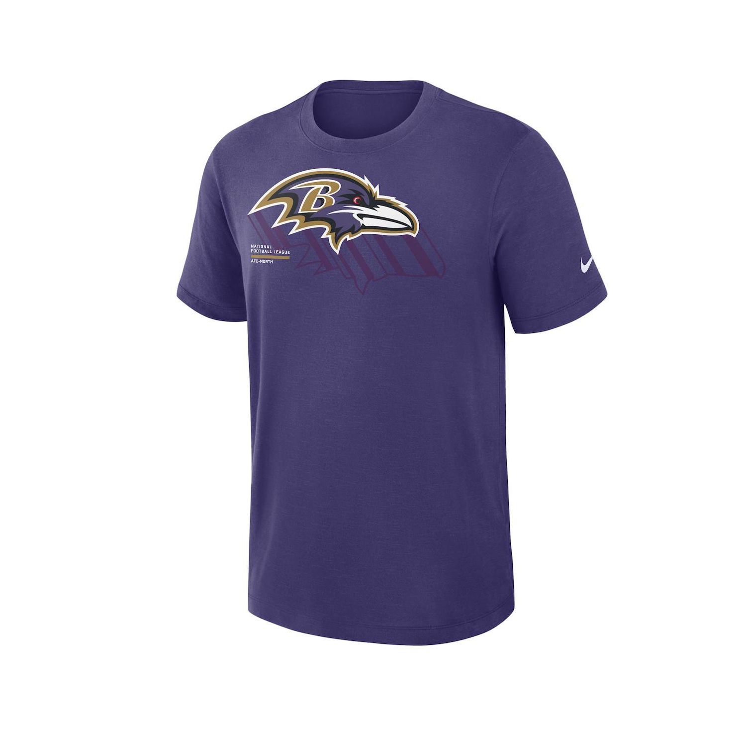 Nike Men's Purple Baltimore Ravens Left End Run Slub Performance T-Shirt