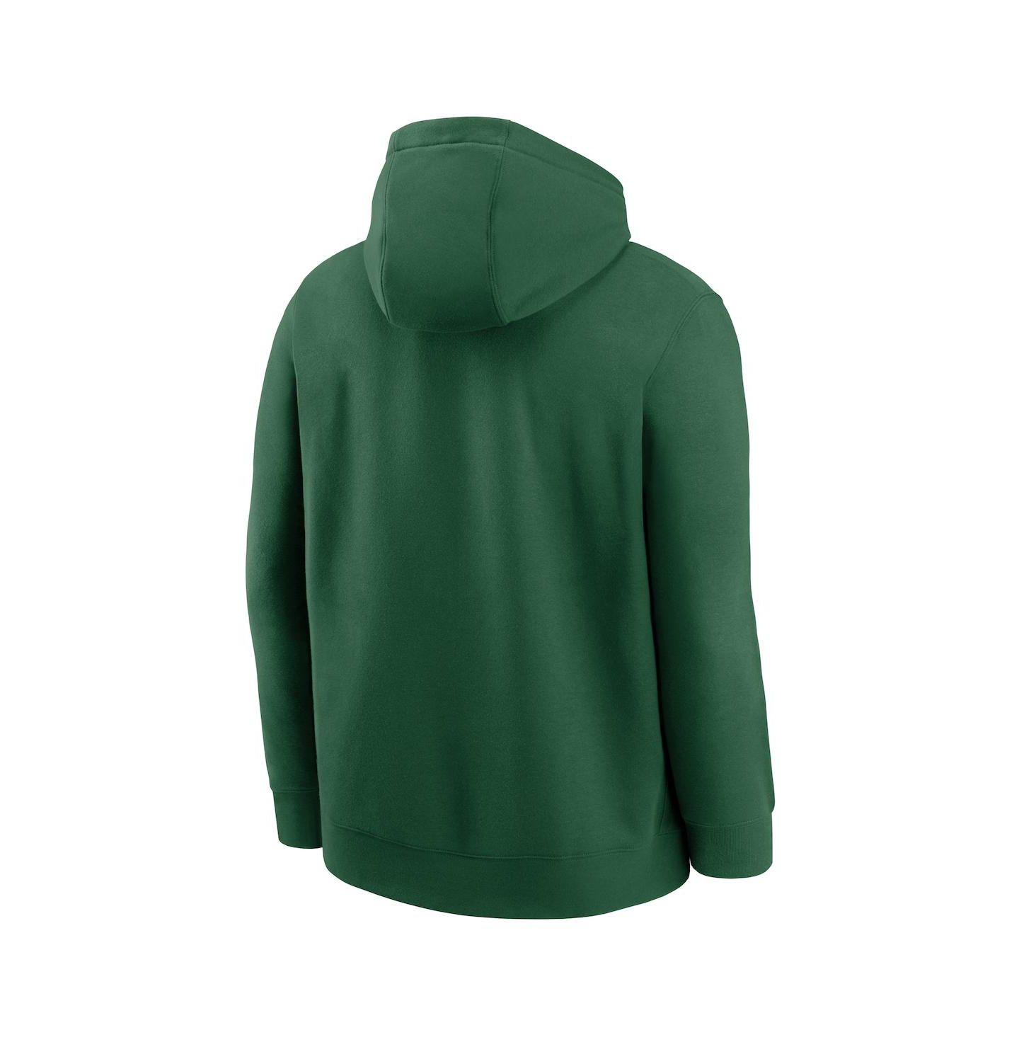 Мужское худи Nike Green New York Jets Busted Play Club Fleece Pullover — фото 3