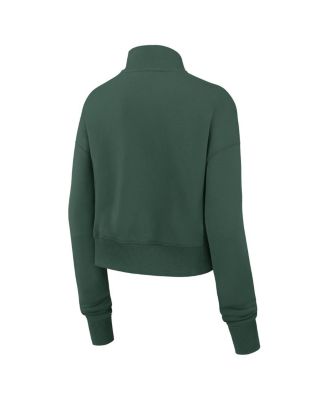 Women's Green Green Bay Packers Primetime Phoenix Half-Zip Sweatshirt