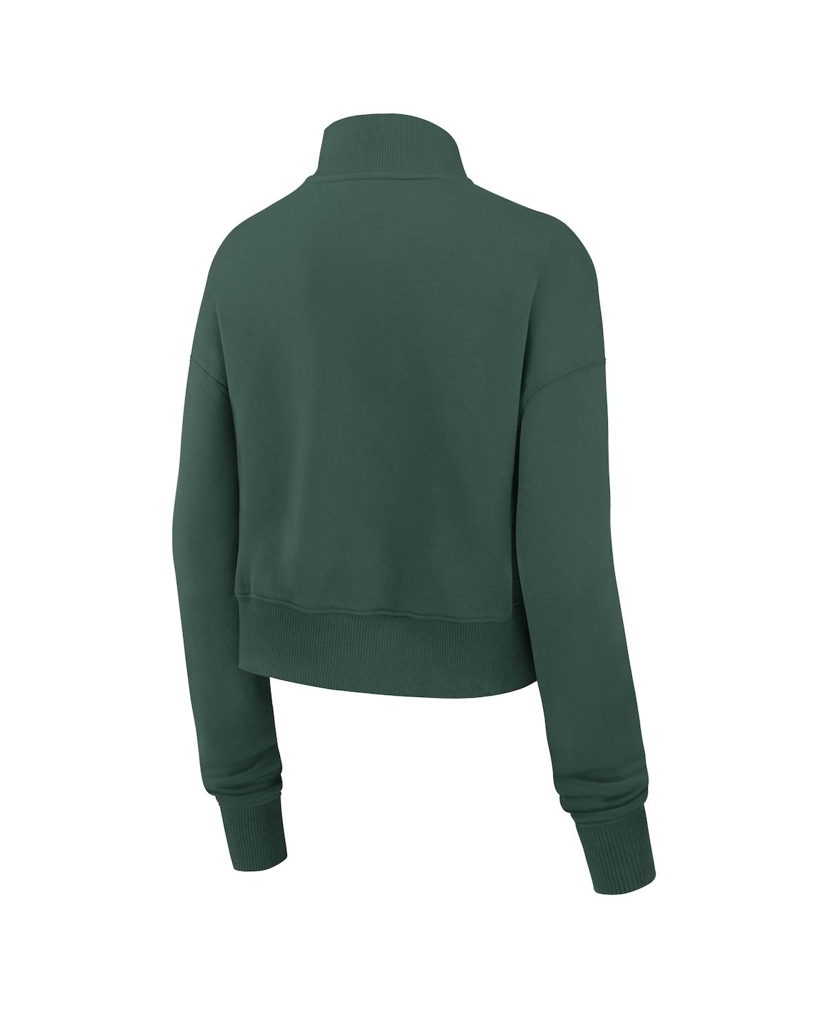 Nike Green Green Bay Packers Primetime Phoenix Half-zip Sweatshirt In Green