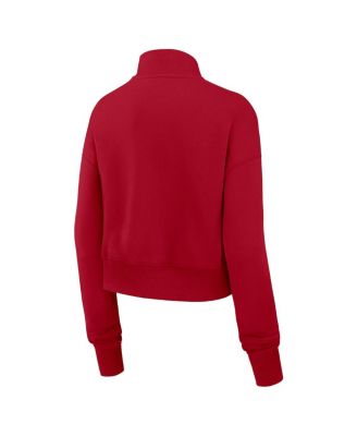 Women's Scarlet San Francisco 49ers Primetime Phoenix Half-Zip Sweatshirt