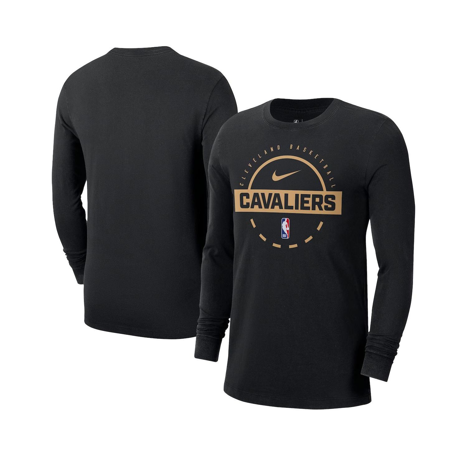 Men's Black Cleveland Cavaliers Authentic Long Sleeve Practice T-Shirt
