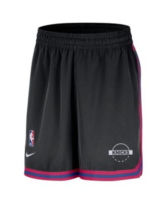 Men's Black New York Knicks Authentic Practice DNA Woven Performance Shorts