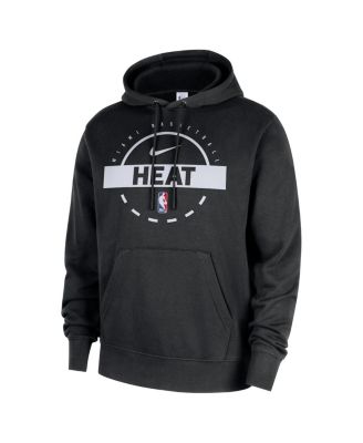 Men's Black Miami Heat 2025/26 Authentic Practice Club Pullover Hoodie