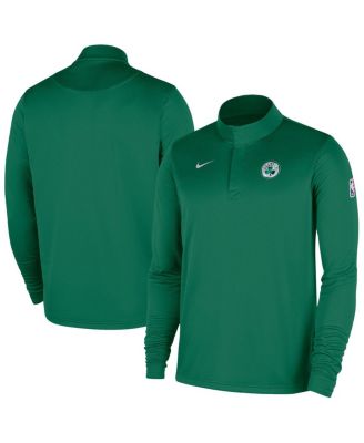 Nike - Men's Kelly Green Boston Celtics 2025/26 Authentic Coaches Quarter-Zip Pullover Jacket