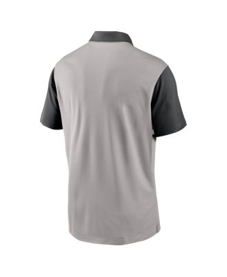 Men's Gray/Black Ohio State Buckeyes Vapor Performance Polo Shirt