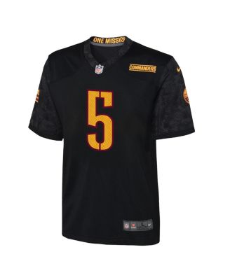 Big Boys and Girls Jayden Daniels Black Washington Commanders Alternate Game Jersey