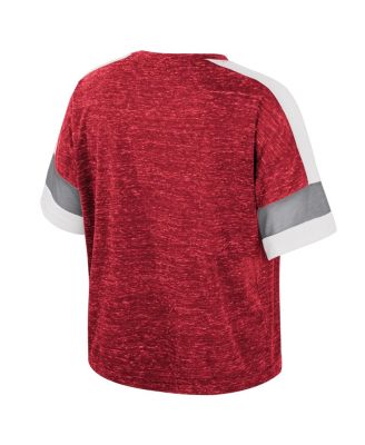 Women's Crimson Alabama Crimson Tide Color Block Scoop Neck T-Shirt