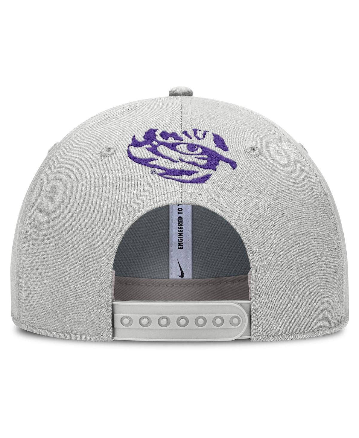 Nike Men's Gray Lsu Tigers 2025 Sideline Dust Pinched Rise Adjustable Hat In Gray