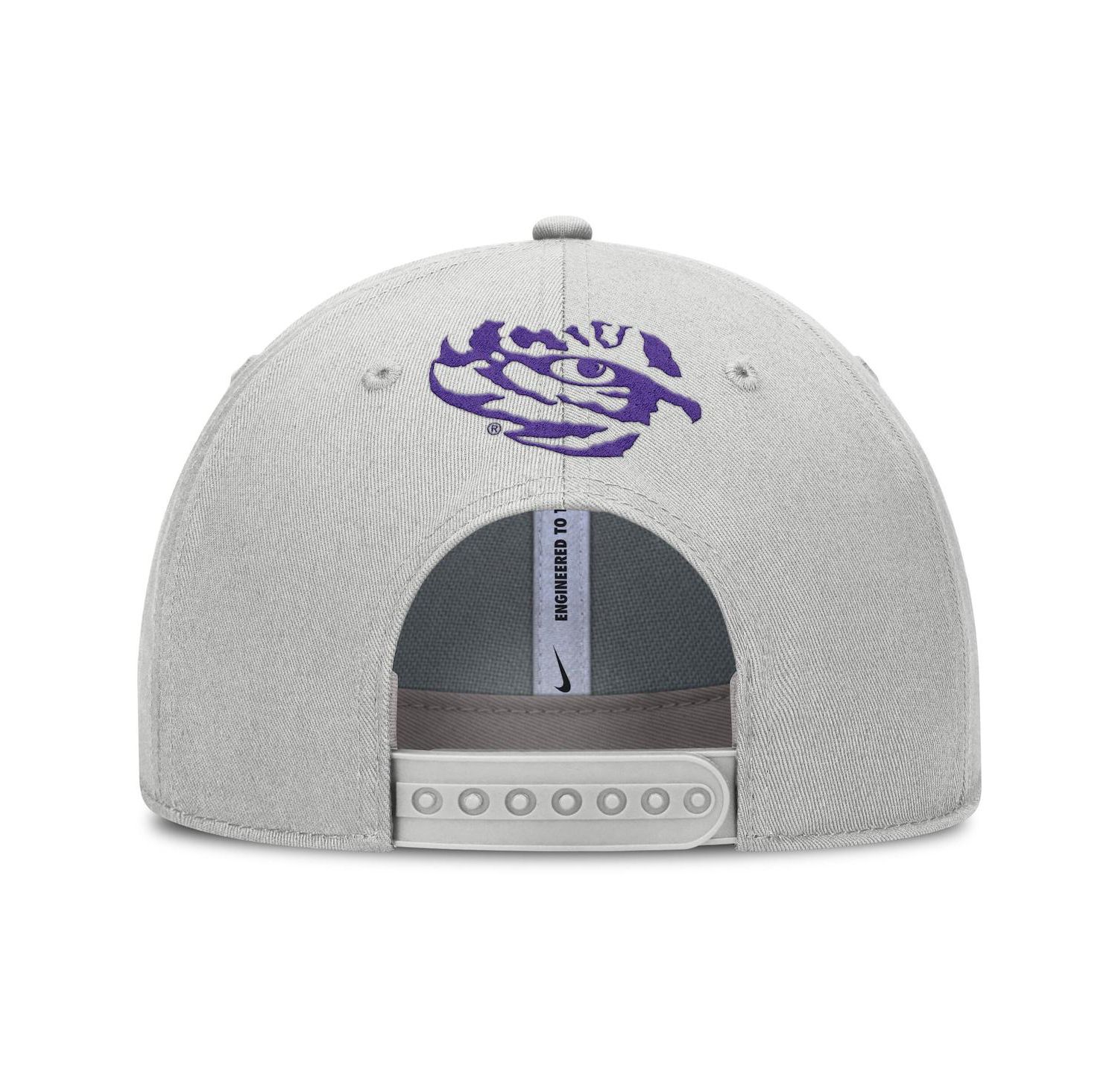 Men's Gray LSU Tigers 2025 Sideline Dust Pinched Rise Adjustable Hat