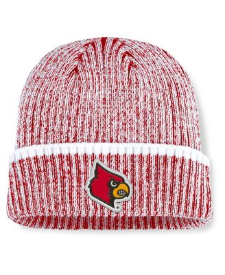 Fanatics - Men's Red/White Louisville Cardinals Haze Cuffed Knit Hat