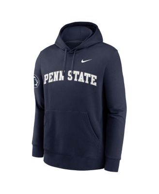 Men's Navy Penn State Nittany Lions 2025 Sideline Club Fleece Pullover Hoodie