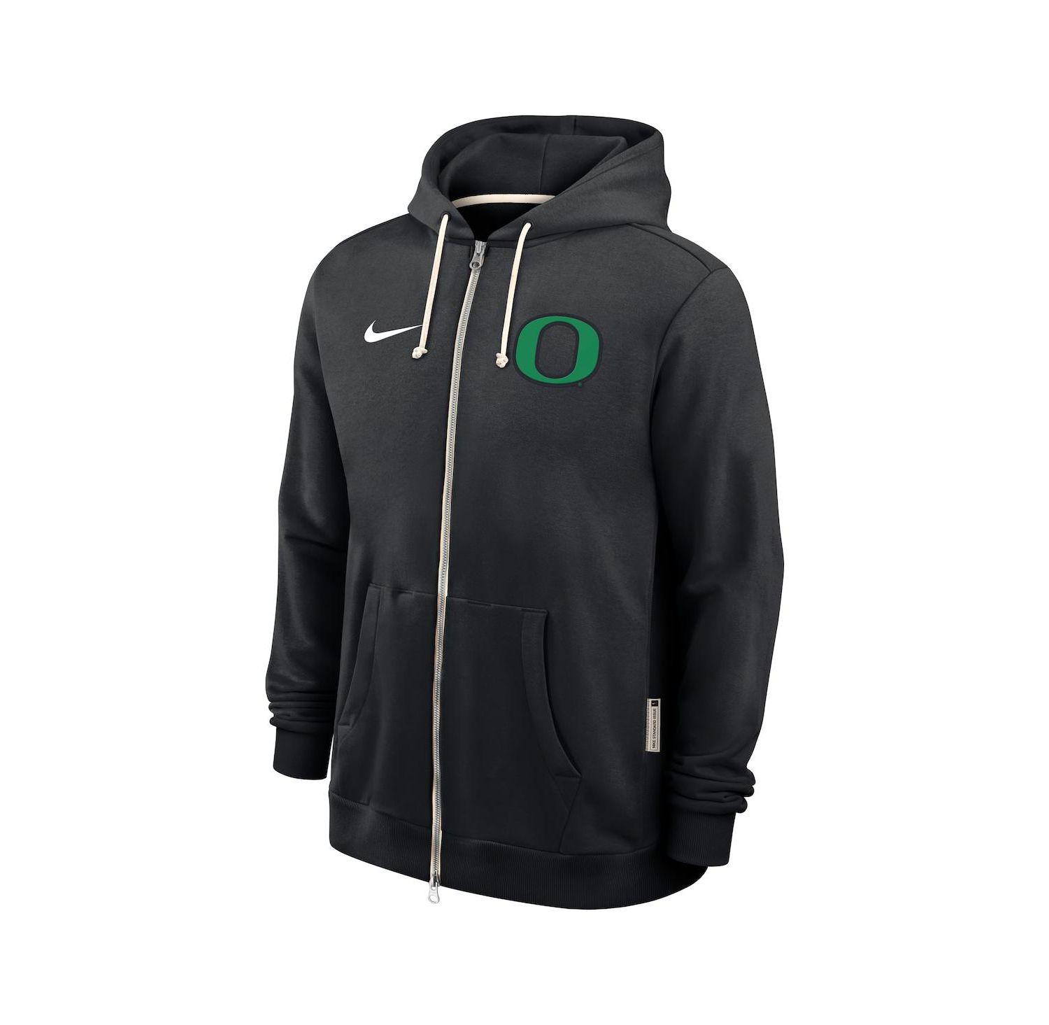 Men's Black Oregon Ducks 2025 Sideline Standard Issue Dri-FIT Full-Zip Hoodie