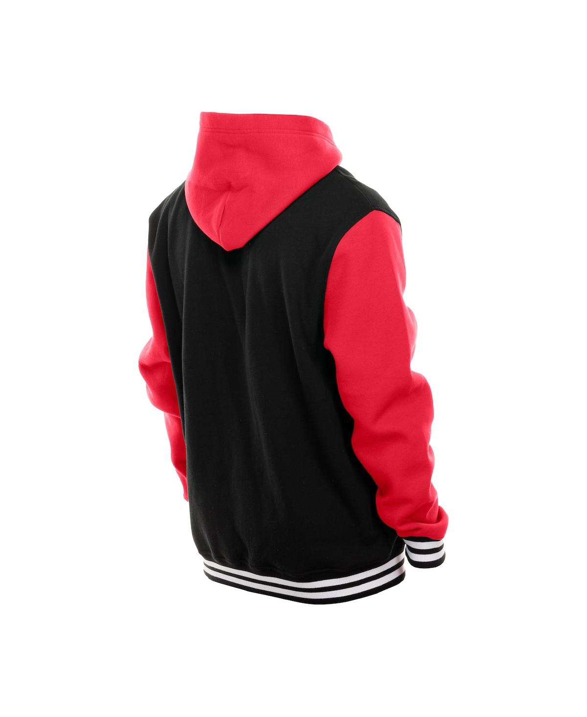 New Era Men's Black San Francisco 49ers Full-Snap Fleece Hoodie Jacket