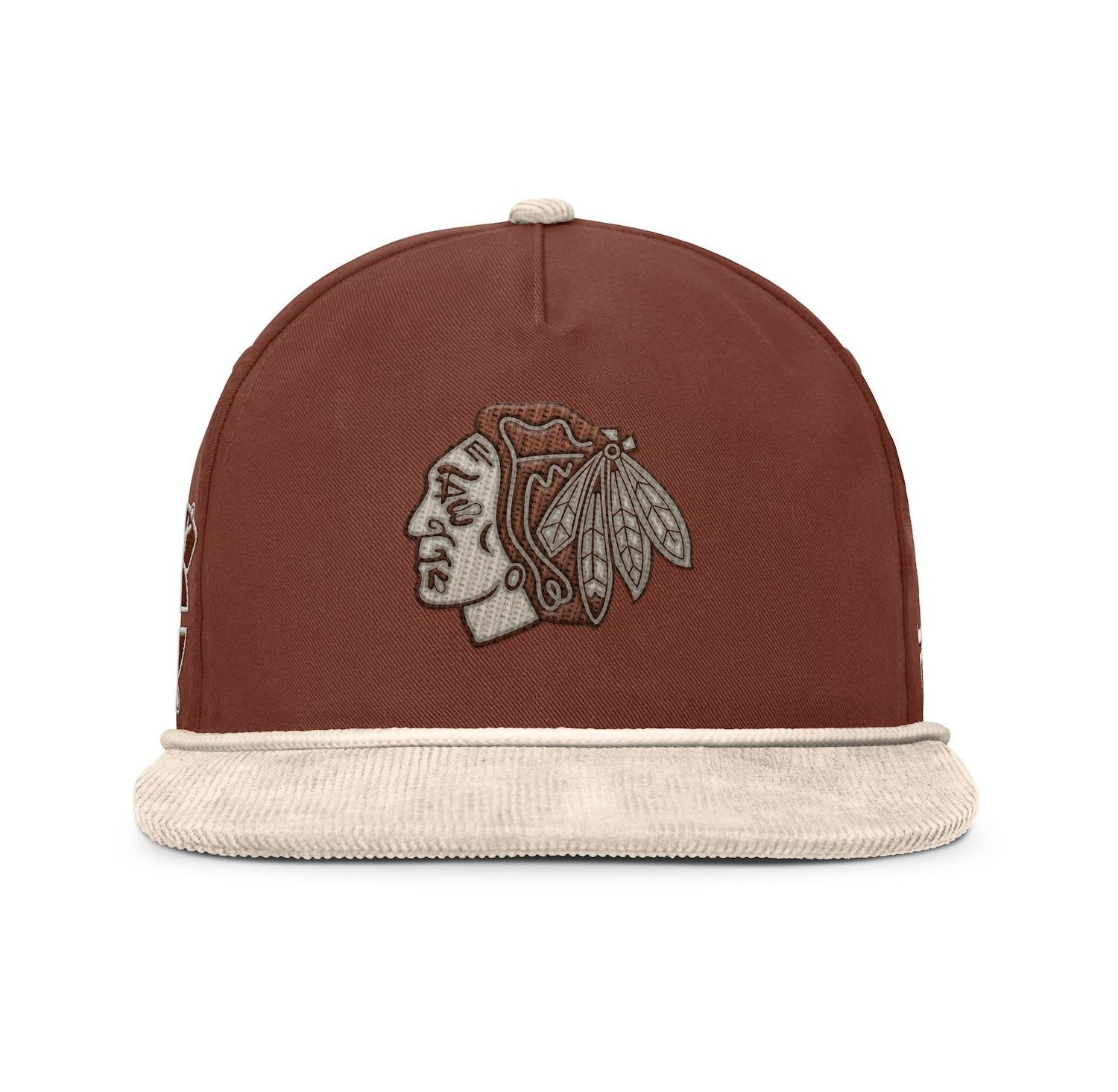 Men's Brown/Cream Chicago Blackhawks Reminisce Vintage Adjustable Hat