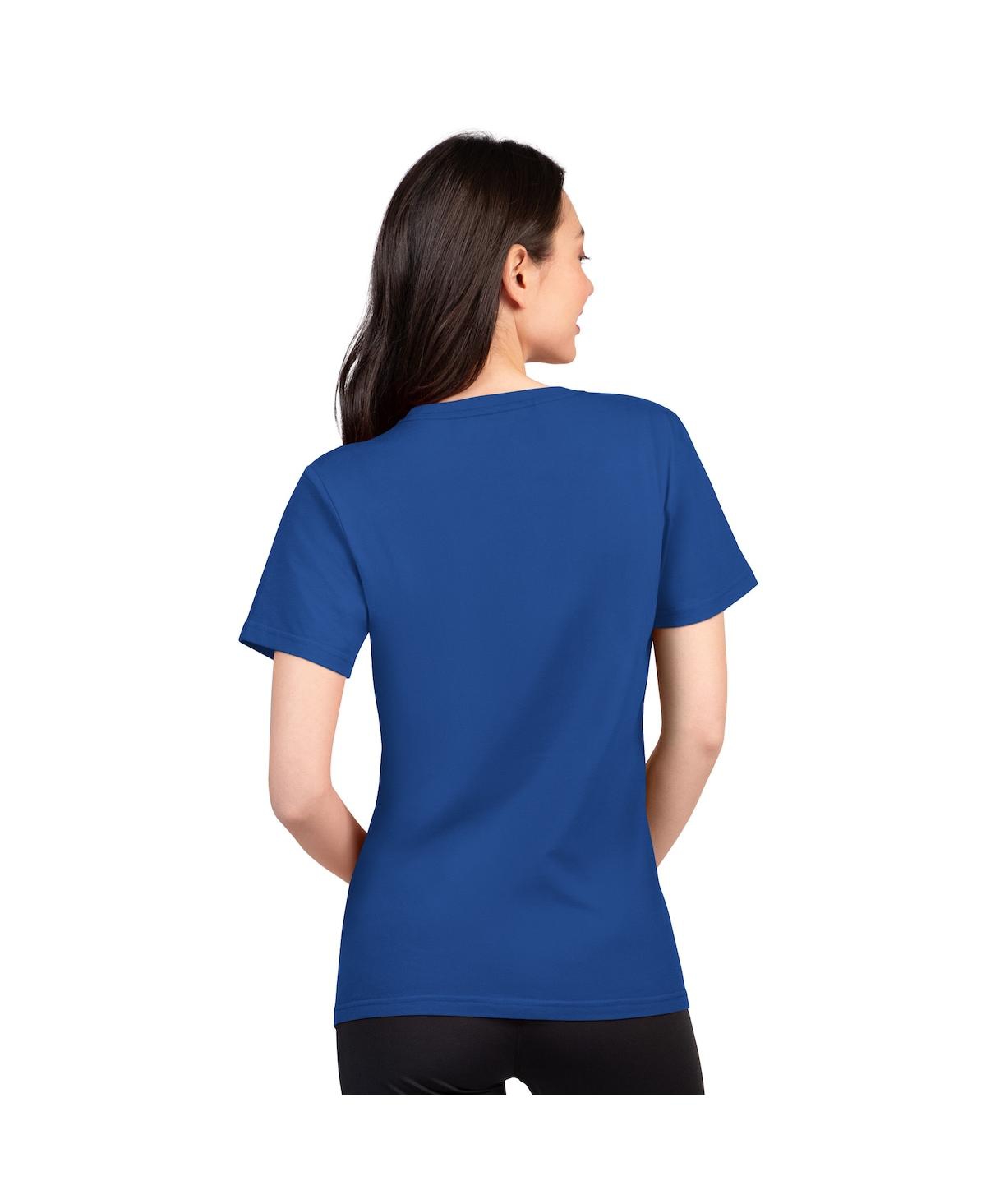 G-iii 4her By Carl Banks Women's Royal New York Giants Super-slim Lightweight Winning Crew T-shirt In Blue