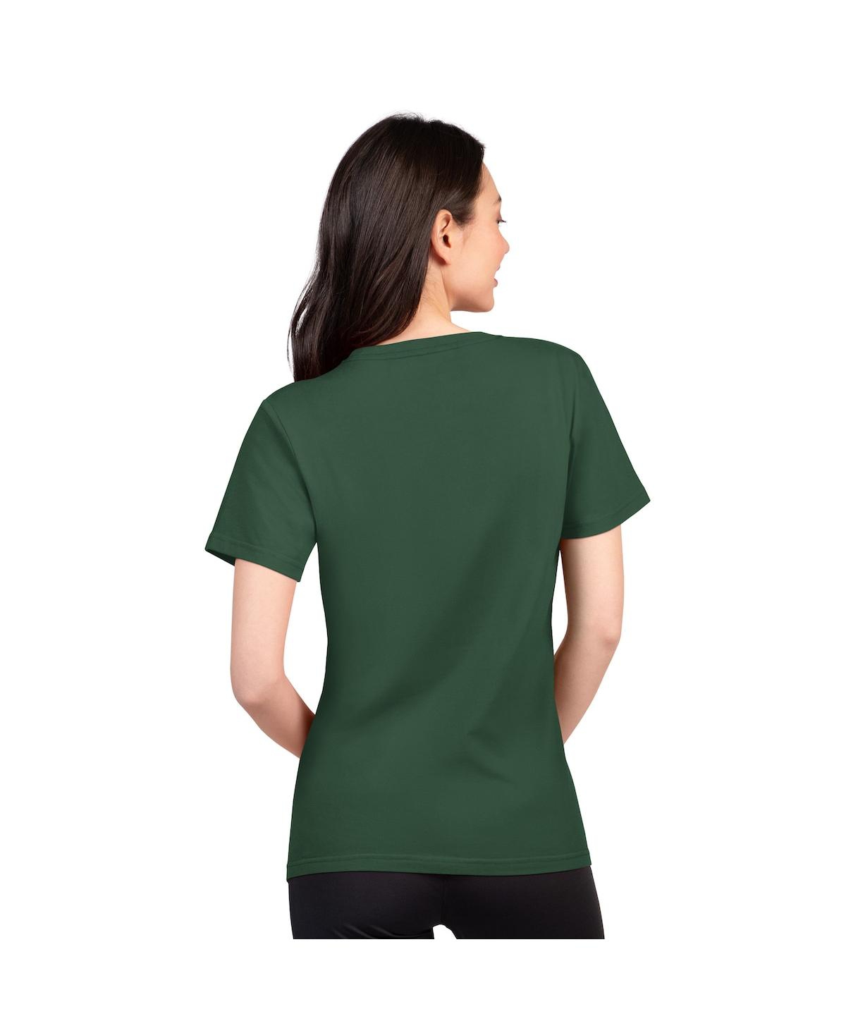 G-iii 4her By Carl Banks Women's Green Green Bay Packers Super-slim Lightweight Winning Crew T-shirt In Green